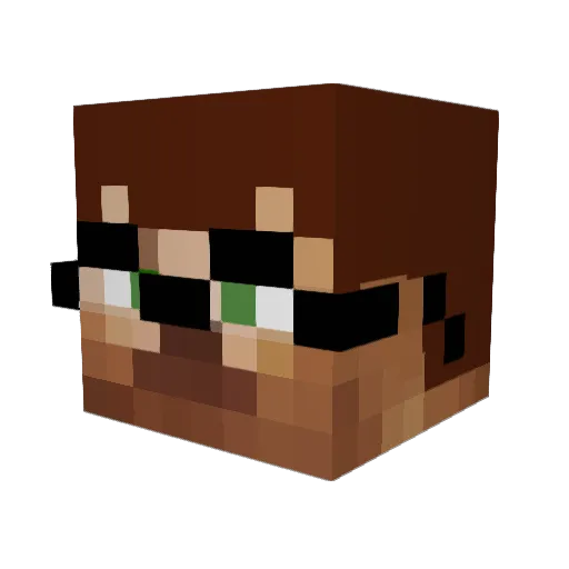 Koper1893 Minecraft avatar head, 3D render