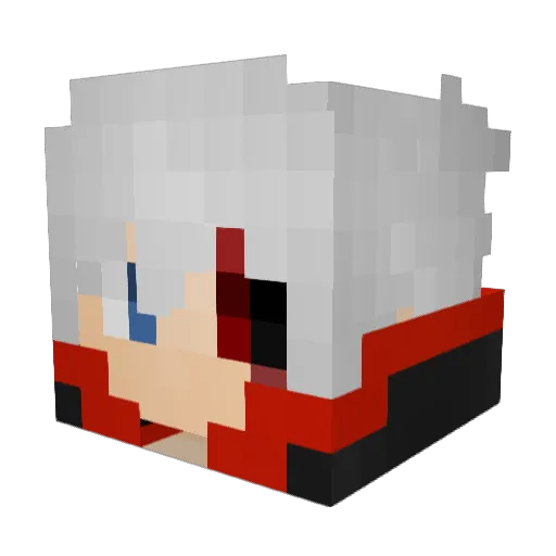 Kopiie Minecraft avatar head, 3D render