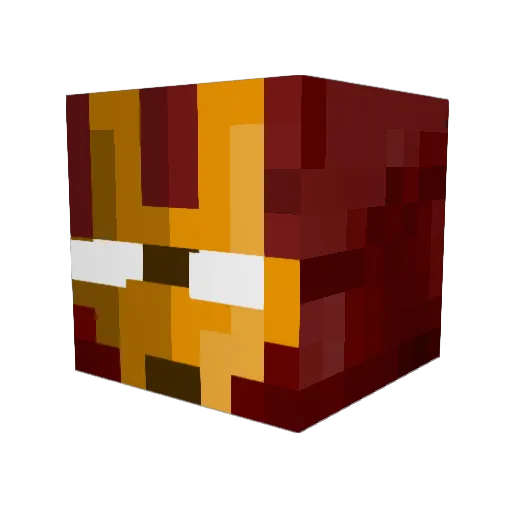 Kopijo Minecraft avatar head, 3D render