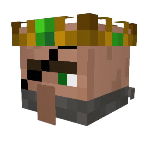 Kopoy6o Minecraft avatar head, 3D render