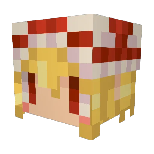 KoppaV2 Minecraft avatar head, 3D render