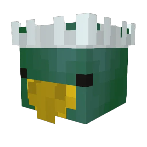 Kopse_ Minecraft avatar head, 3D render