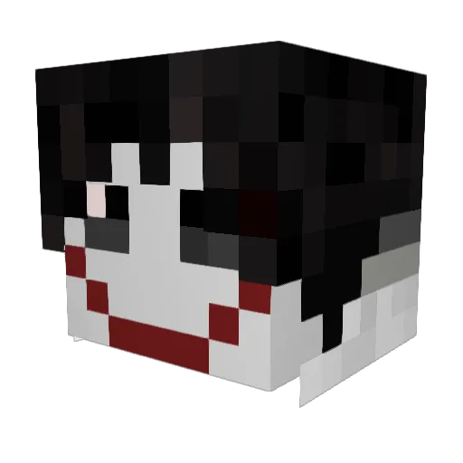 KopyCat74 Minecraft avatar head, 3D render