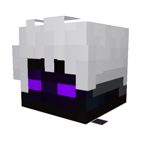 Kopyku Minecraft avatar head, 3D render