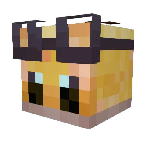 Kopzina Minecraft avatar head, 3D render