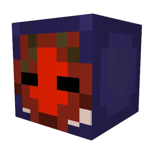 Koqqu Minecraft avatar head, 3D render
