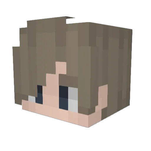 Kor4TH Minecraft avatar head, 3D render