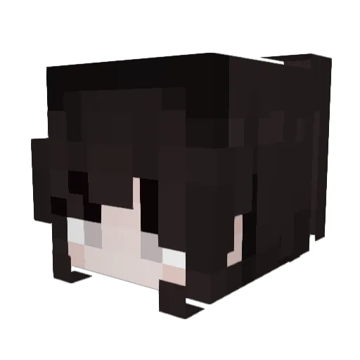 KorRiba Minecraft avatar head, 3D render