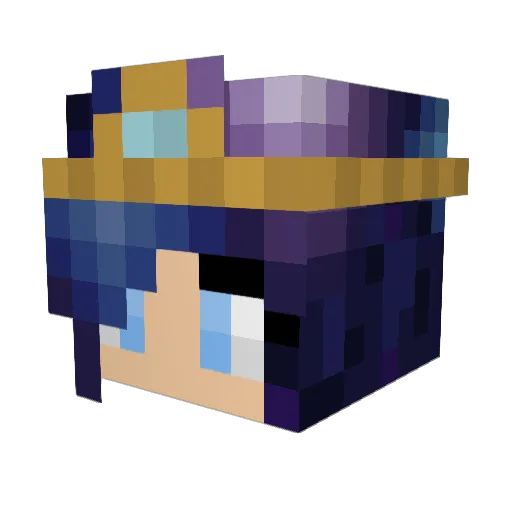Kora12 Minecraft avatar head, 3D render
