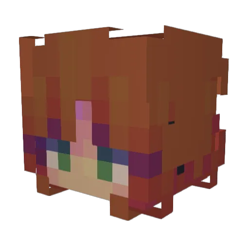 Kora2115 Minecraft avatar head, 3D render