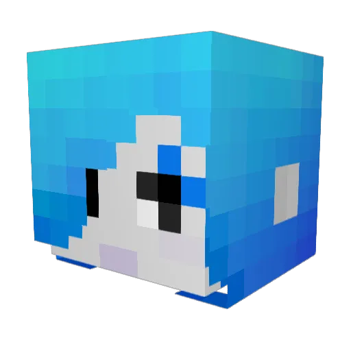 KoraFey Minecraft avatar head, 3D render