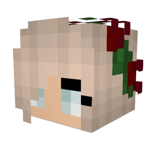 KoraX27 Minecraft avatar head, 3D render