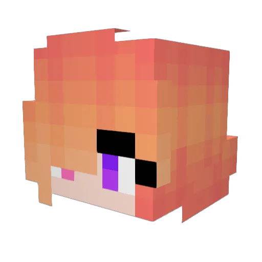 Koragosa Minecraft avatar head, 3D render