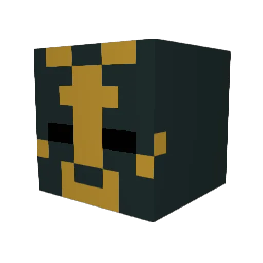 Koragus Minecraft avatar head, 3D render