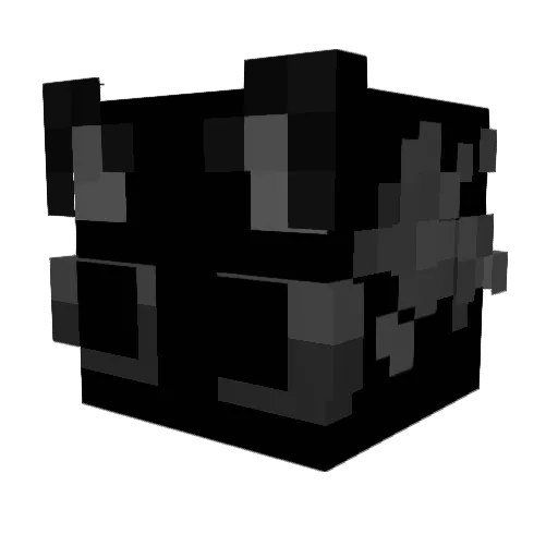 Koraille Minecraft avatar head, 3D render