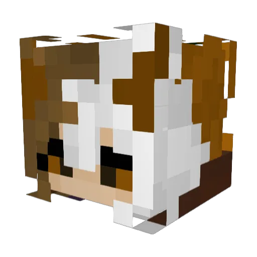 Korathis Minecraft avatar head, 3D render