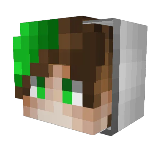 KorayKerim Minecraft avatar head, 3D render