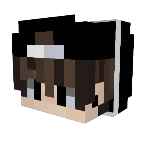 Korbi1998 Minecraft avatar head, 3D render