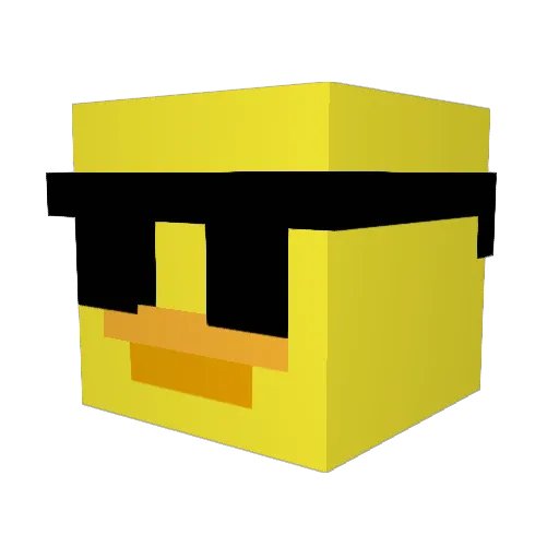Korbloxman Minecraft avatar head, 3D render