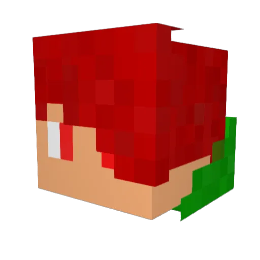 Korcholm Minecraft avatar head, 3D render
