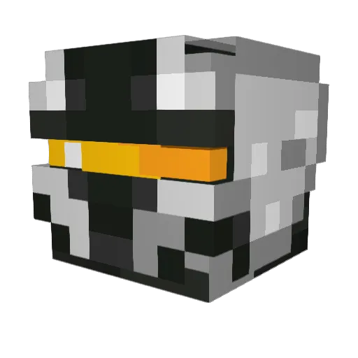 Kore2000 Minecraft avatar head, 3D render