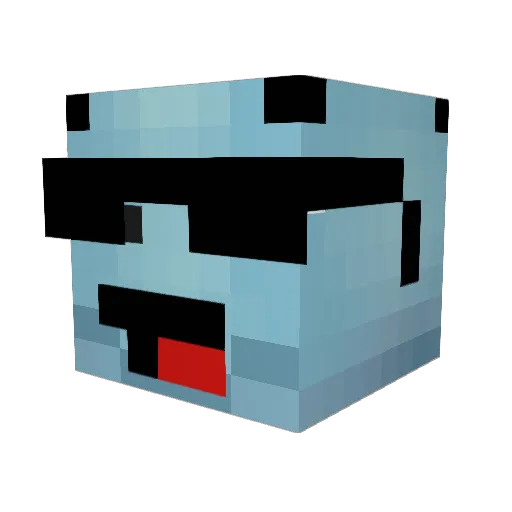 KoreaXMachine Minecraft avatar head, 3D render