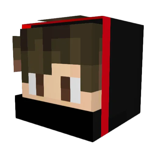KoreanMale Minecraft avatar head, 3D render