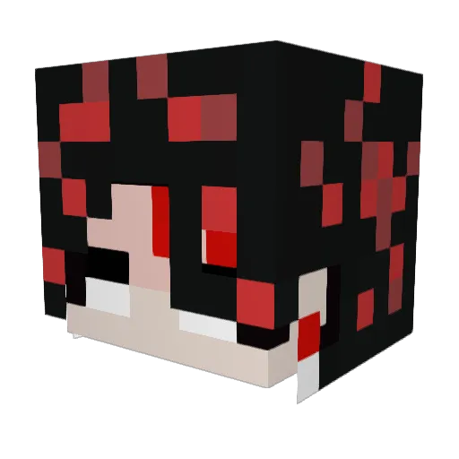 KoreanWarhead Minecraft avatar head, 3D render