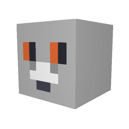 Koreapigeon847 Minecraft avatar head, 3D render