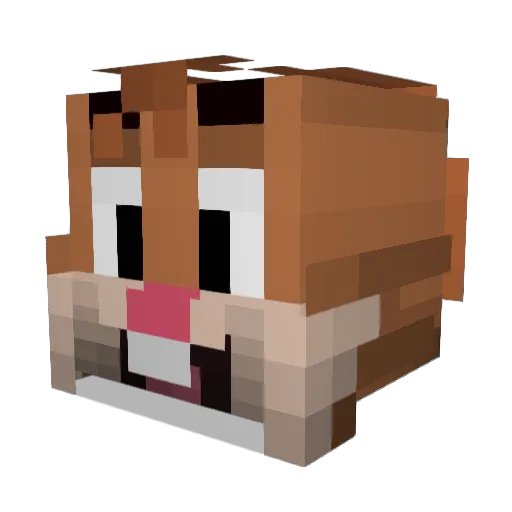 Koreks Minecraft avatar head, 3D render