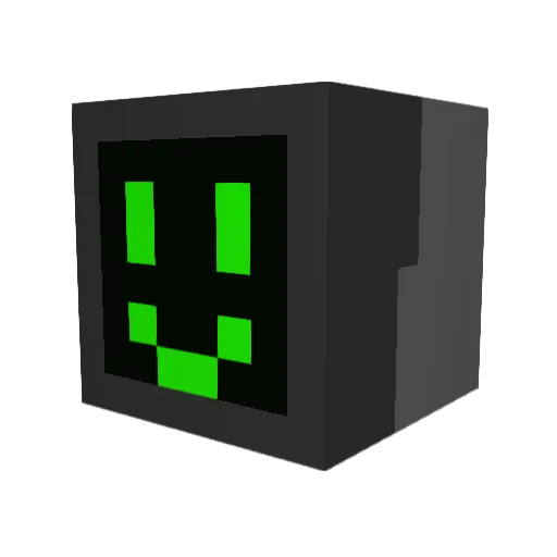 Koreli Minecraft avatar head, 3D render