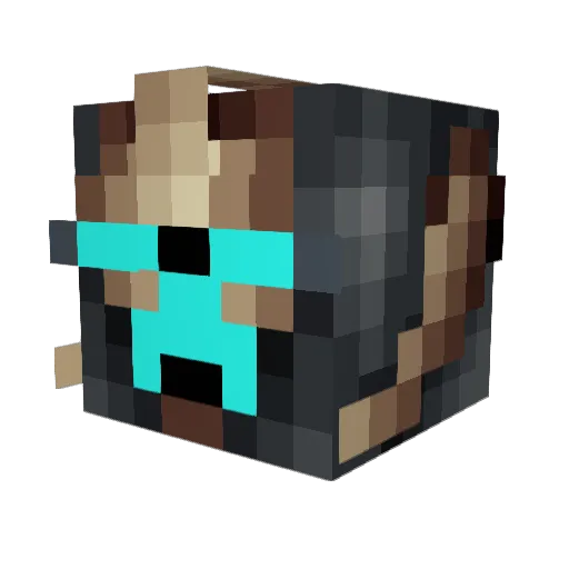 Korenz01 Minecraft avatar head, 3D render