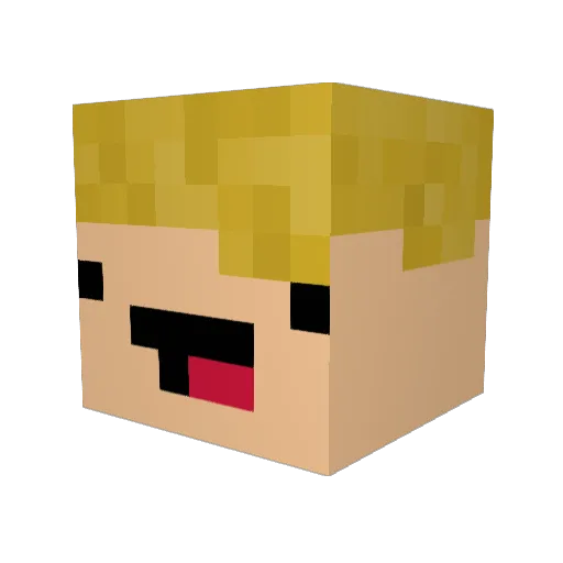 KoresCz Minecraft avatar head, 3D render