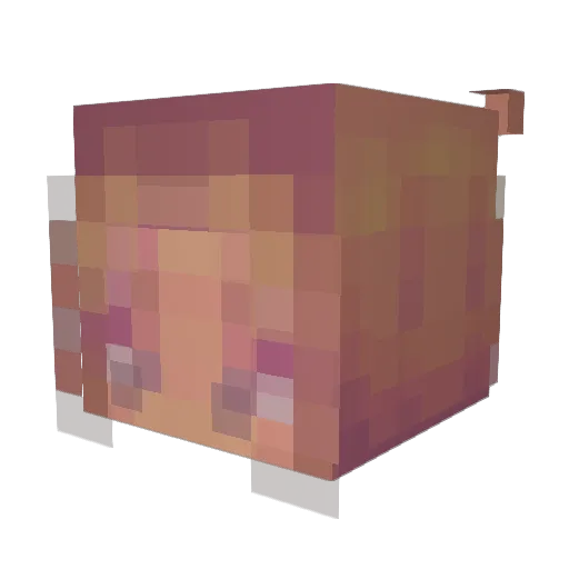 Korezinha Minecraft avatar head, 3D render