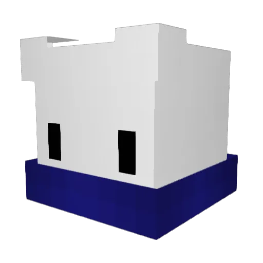 Korfeus Minecraft avatar head, 3D render