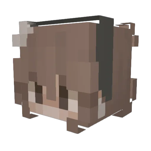 Kori1oreoo Minecraft avatar head, 3D render