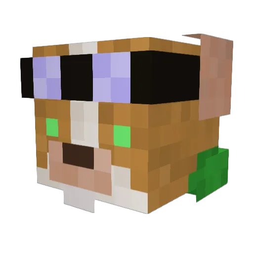 KoriKish Minecraft avatar head, 3D render