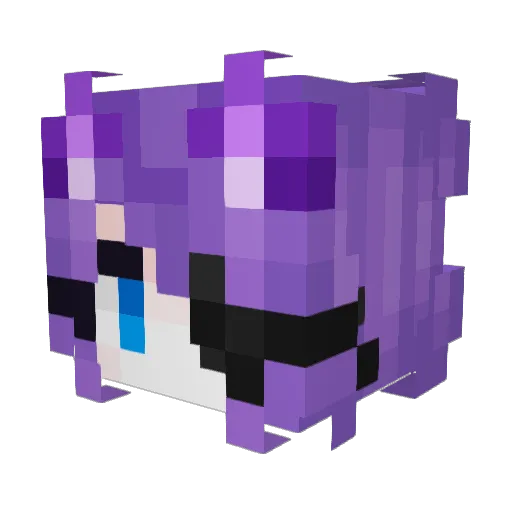 KoriYuuki Minecraft avatar head, 3D render