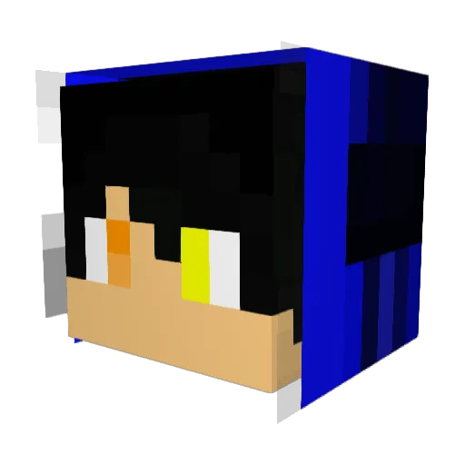 KorialstrazYT Minecraft avatar head, 3D render