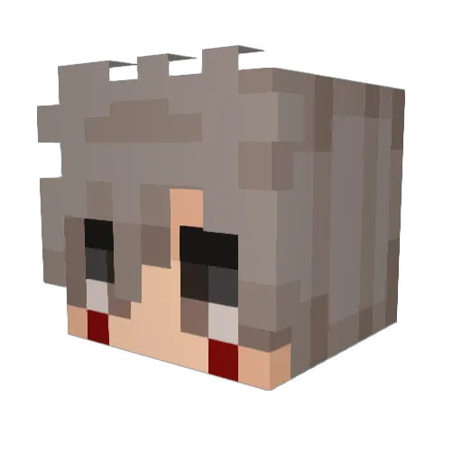 Korigon_ss Minecraft avatar head, 3D render