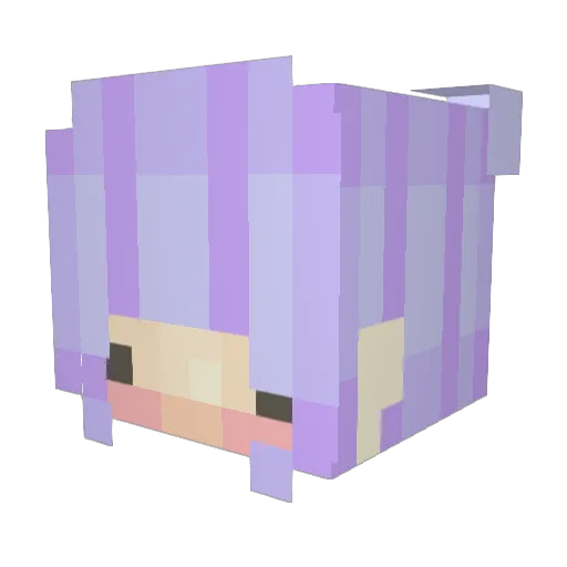 Korila Minecraft avatar head, 3D render