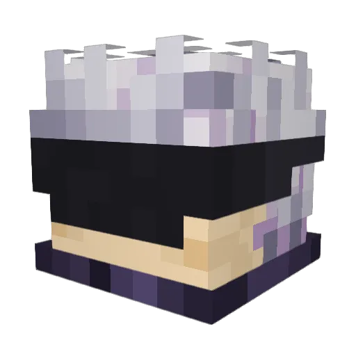 KorinVibes Minecraft avatar head, 3D render