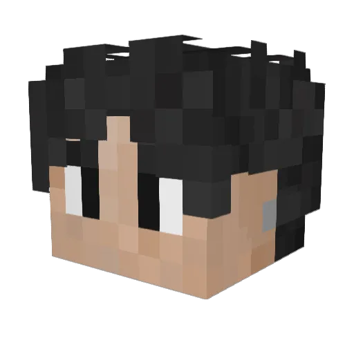 Korinba Minecraft avatar head, 3D render