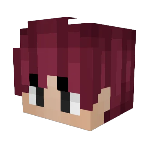 Korinpl Minecraft avatar head, 3D render