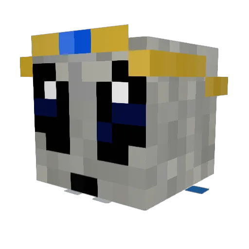 Korithian Minecraft avatar head, 3D render