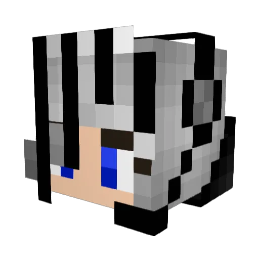 Korizer Minecraft avatar head, 3D render