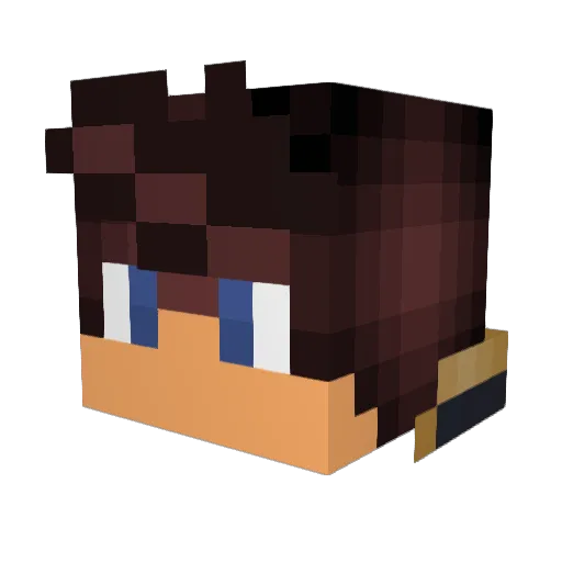 Korjar Minecraft avatar head, 3D render