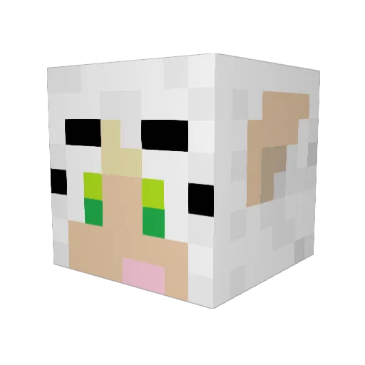 Korla85 Minecraft avatar head, 3D render