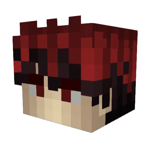Korleon Minecraft avatar head, 3D render