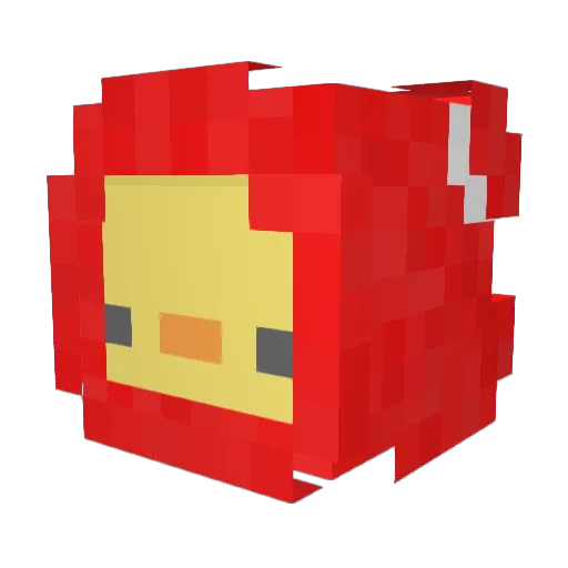 KornAlone Minecraft avatar head, 3D render